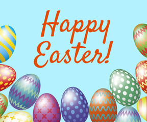 Happy Easter greeting card