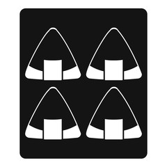 Sushi icon, simple style