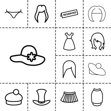 Elegant icons. set of 13 editable outline elegant icons