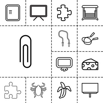 Painting icons. set of 13 editable outline painting icons
