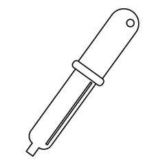 Color picker pipette icon, outline style