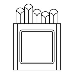 Crayons icon, outline style