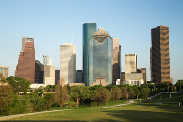 Fototapeta na wymiar Houston Downtown Skyline