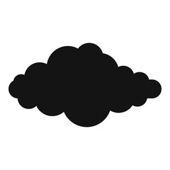 Upper cloud icon. Simple illustration of upper cloud vector icon for web