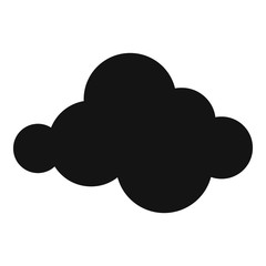 Moving cloud icon. Simple illustration of moving cloud vector icon for web