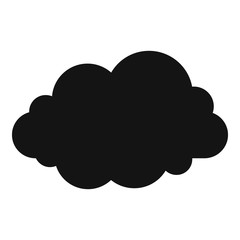 Wavy cloud icon. Simple illustration of wavy cloud vector icon for web