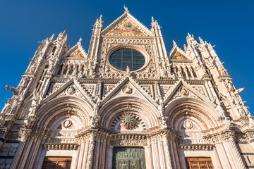 Fototapeta na wymiar Siena Cathedral Duomo di Siena, Tuscany, Italy.