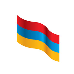 Armenia flag, vector illustration