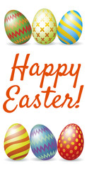 Happy Easter greeting card