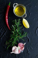 Herbs and spices selection