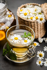 Cup of chamomile tea