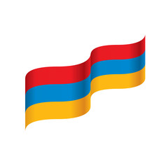Armenia flag, vector illustration