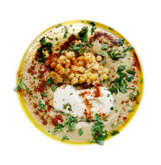 Humus mit Kichererbsen