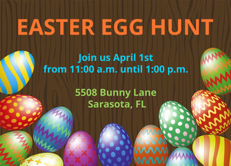 Easter Hunt invitation card