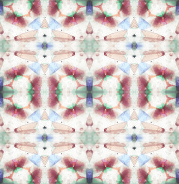 Psychedelic pattern inside old-fashioned kaleidoscope