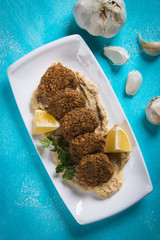 Falafel, fried chickpea balls