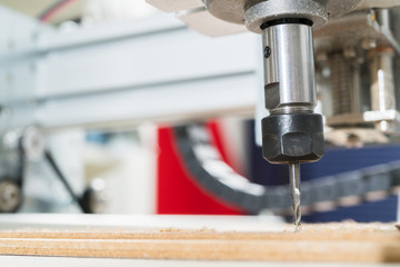 Milling machine working on steel detail.CNC milling machine working, Cutting metalwork process