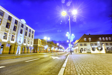 Centrum miasta - Ulica Zamkowa - Pabianice 