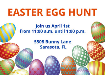 Easter Hunt invitation card