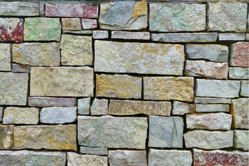 Detail of Stone wall.
