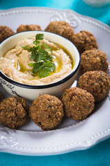 Falafel, fried chickpea balls