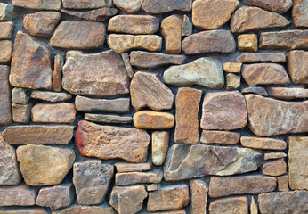 Detail of a well crafted stone wall.