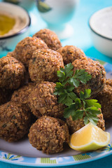 Falafel, fried chickpea balls