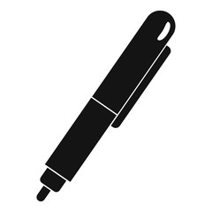 Marker pen icon, simple style