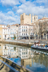 Canal de la Robine in Narbonne, France