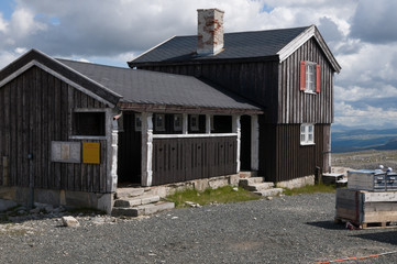 Fototapeta na wymiar Dovrefjell mit Snöhetta, Norwegen
