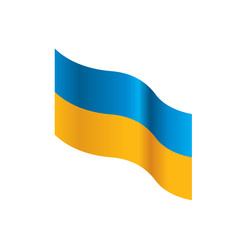 Ukraine flag, vector illustration