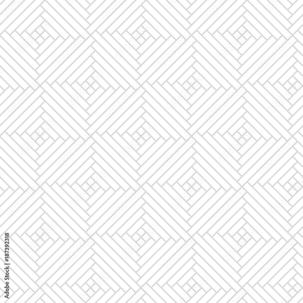 Aufkleber Vector geometric pattern. Seamless braided linear pattern.