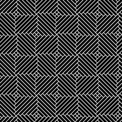 Vector geometric pattern. Seamless braided linear pattern.
