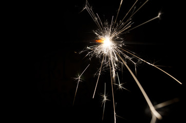 Close Up of a Firework Sparkler