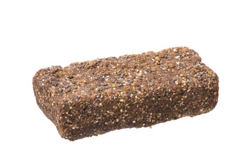 Nutrition bar isolated on white background