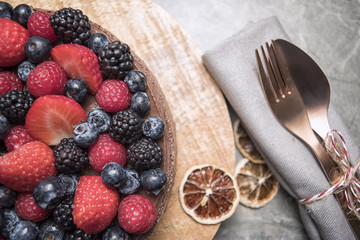 Chocolate and Berry Cheesecake