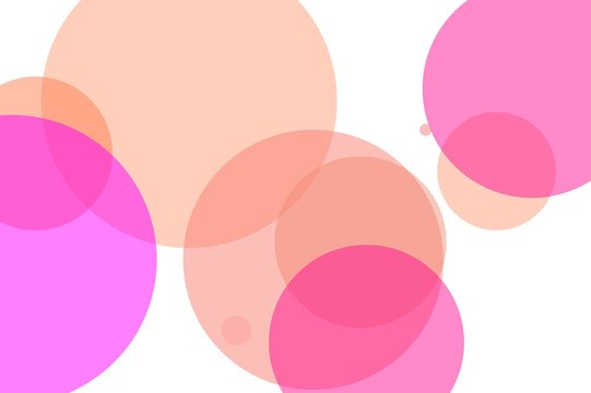 Abstract Pink Circles Illustration Background