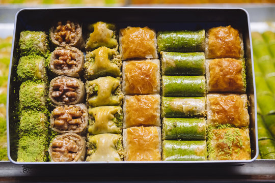 Variety of baklava