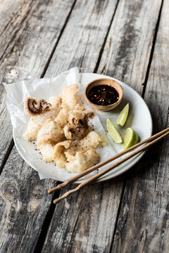 Fried squid asian style