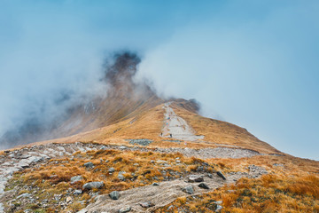 autumn mountain landscape, Red Peaks in Tatra Mountains
