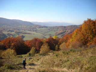 Bieszczady jesienny krajobraz