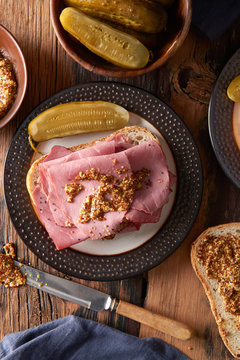 Making Corned Beef Sandwiches