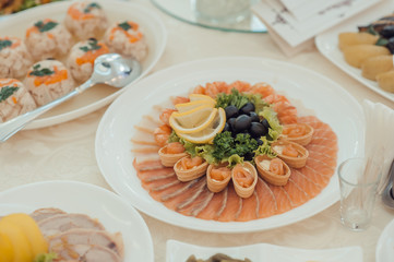 wedding buffet table
