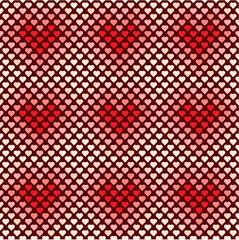 hearts background seamless vector pattern, valentine day love beautiful wallpaper,