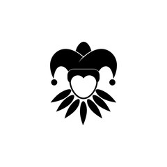 jester icon. Carnival element icon. Premium quality graphic design icon. Baby Signs, outline symbols collection icon for websites, web design, mobile