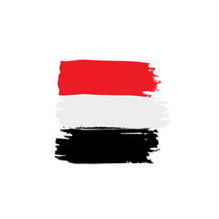 Yemeni flag, vector illustration