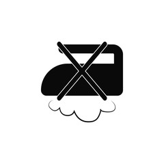 do not steam icon. Wash elements. Premium quality graphic design icon. Simple icon for websites, web design, mobile, info graphics