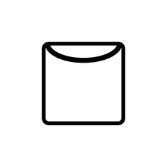 drying in unfolded form icon. Wash elements. Premium quality graphic design icon. Simple icon for websites, web design, mobile app, info graphics