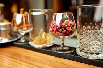 Photo of dried fruits in a glass 