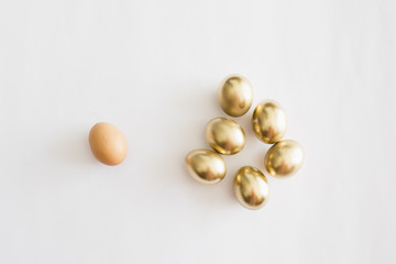 Be different concept with eggs